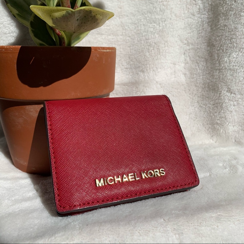 AUTHENTIC Michael Kors red wallet